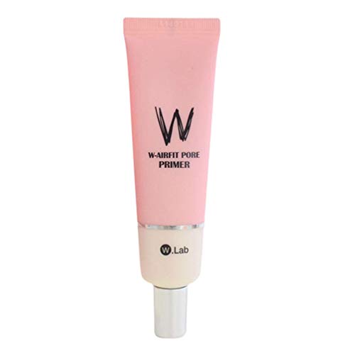 W-Airfit Pore Primer Face Makeup Base Pink Isolation Cream Invisible Pore,Cover Acne Marks,Smooth Skin,Oil Control Moisturizing Essence Concealer Foundation