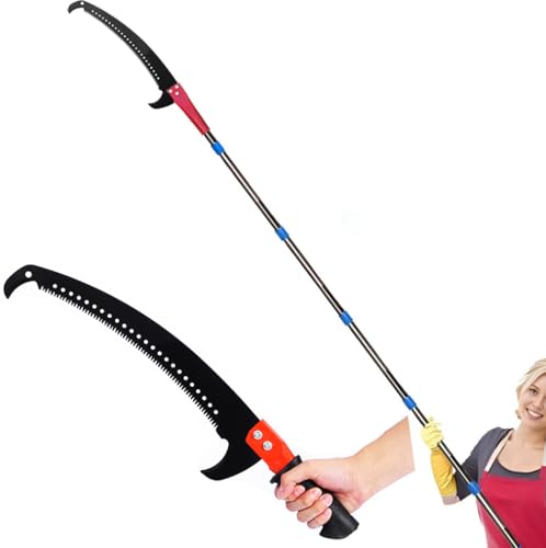 (14.7ft) Telescopic Tree Pruner Tree Saw Tree pruners Long Reach Tree Pruner Tree Branch Cutter Tree loppers Long Reach