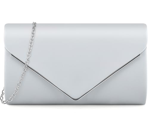 Image of TINDTOP Clutch Purses for Women, PU Leather Formal Evening Bags Shoulder Party Handbags Wedding Cocktail Prom Clutches