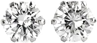 （13:30時点） 【ダイヤモンドワールド】PT900 プラチナ ダイヤモンド ピアス 0.30ct（2ピース） 一粒 スタッド 6本爪 無色透明 FGカラー 天然 0.3ct ダイヤピアス 金属アレルギー対応 レディース メンズ ギフト プレゼント