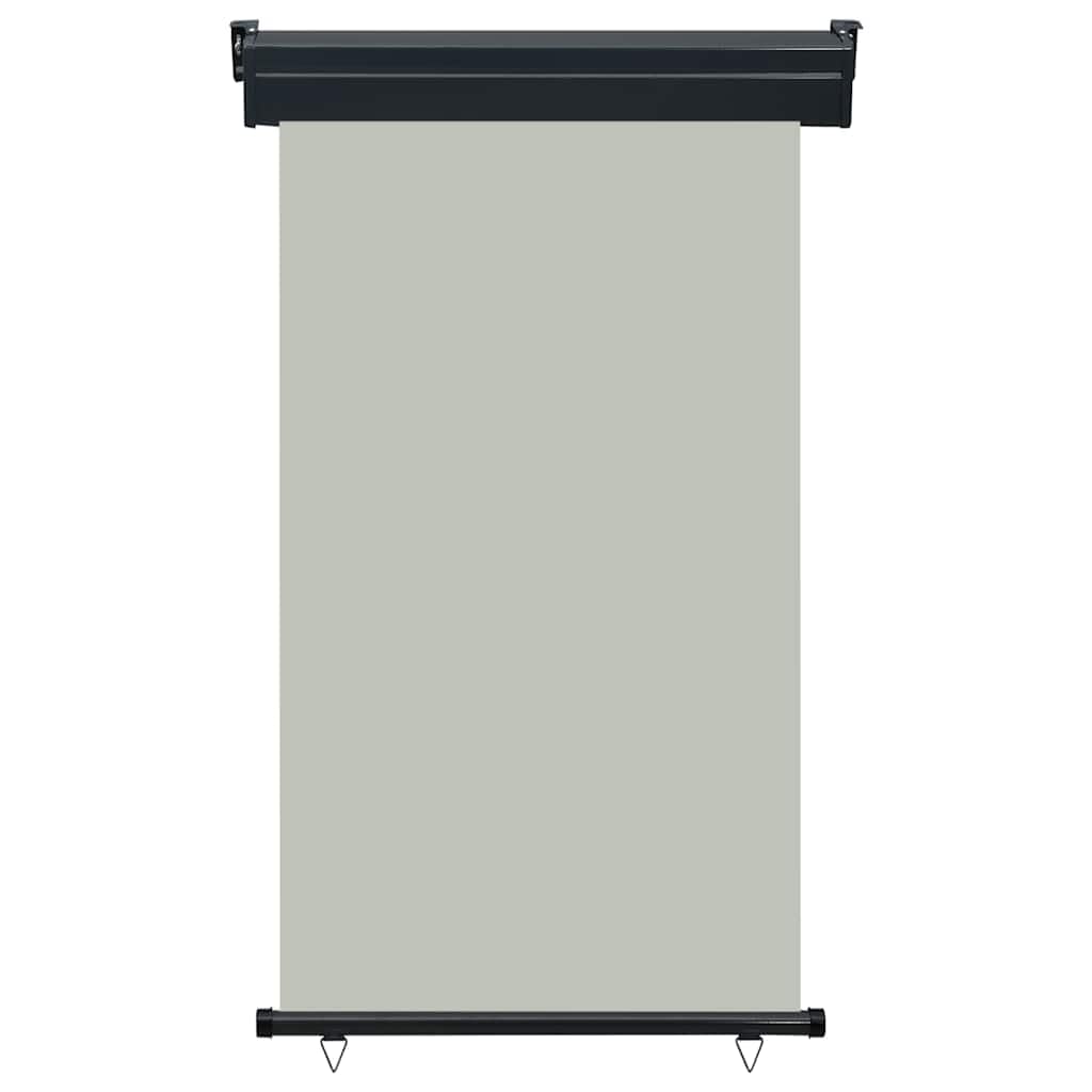 Store vertical rétractable de balcon gris 105x250 cm auvent anti-UV