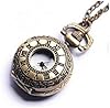 OUTLETISSIMO® Orologio da Tasca Vintage con Catena in Bronzo Anticato – Design Retrò Classico con Coperchio Apribile – Idea Regalo Uomo/Donna – Stile Cosplay Steampunk ET101 #1