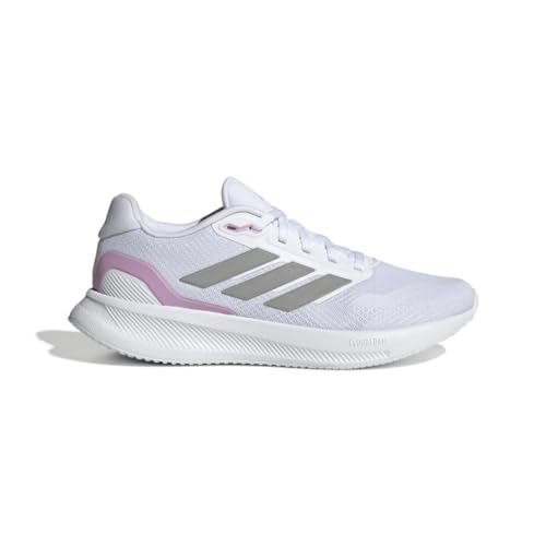 adidas Women's Run Falcon 5 Sneaker, White/Grey Strata/Black, 10.54