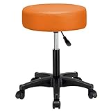 【 Technische Daten 】 Maße (BxH) 56 x 46-61 cm // Sitzhöhe: 46-61 cm // Sitzpolster (Dicke): 10 cm // Farbe: orange