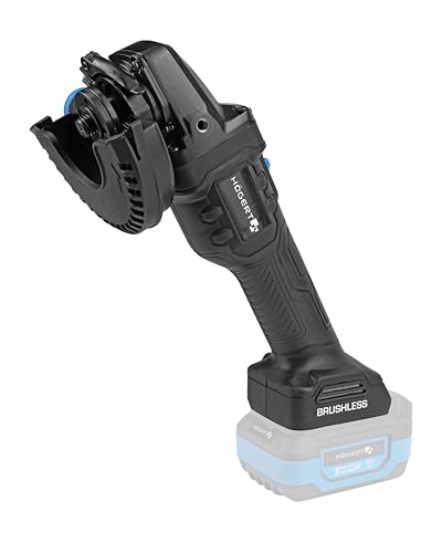 HĂ–GERT TECHNIK Smerigliatrice angolare a batteria 125 mm, 18V motore brushless, 8000 giri/min, protezioni senza attrezzi, interruttore a due stadi, senza batteria, ingranaggi in metallo