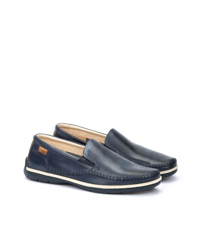 Image of PIKOLINOS Marbella M9A-3111 Men's Slip-On Moccasins - Premium Calfskin Leather - Removable Cushioned Insole with All Day Support - Elastic Fit - Flexible Sole