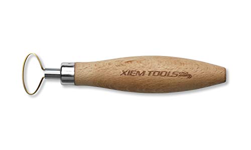 Xiem Tools USA Titanium-Fused Trimming Tools for Pottery and Ceramics (Medium Oval), Belly Hook