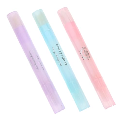 Baluue 3 piezas Bolígrafos Limpiadores para Esmalte de Uñas Corrector de Bordes Recargable Herramienta Profesional para Manicura Salón y Uso Doméstico para Mujeres y Regalo
