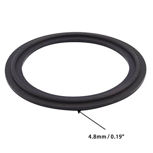 Image of DERNORD 2 inch Buna-N (NBR) Sanitary Gasket Fits Tri-Clover Type Ferrule (Pack of 15)