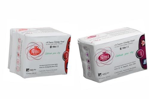 Femi Ultra Soft Rash-Free Sanitary Pads | Combo Pack | L- 12 Pads & XL- 10 Pads (B0CZ7BJ1R1) Amazon Price History, Amazon Price Tracker