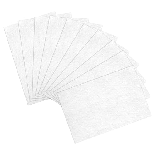 10 PCS White Felt Fabric White Felt Sheets Felt White Craft Felt Fabric for Art Sewing Festive Decorations DIY Art Decor Table Wear(20x30 Cm)