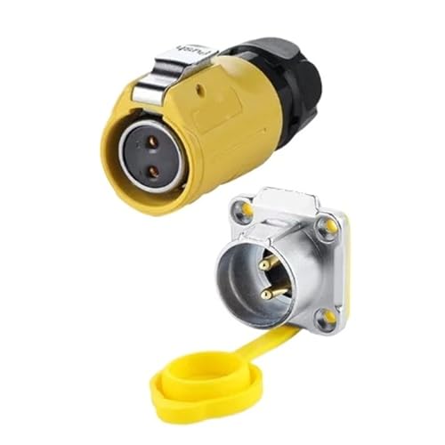 Connecteur d'alimentation circulaire étanche IP67 pour câble extérieur