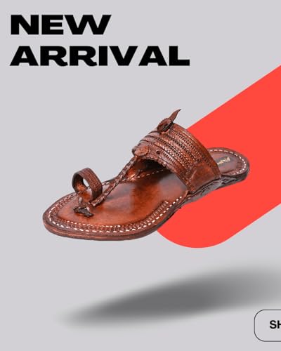Image of Kolhapuri Chappal for Men|Kolhapuri Slippers for Men|Kolhapuri Shoes for Men|Leather Slippers for Men|Wedding Slippers for Men-A1