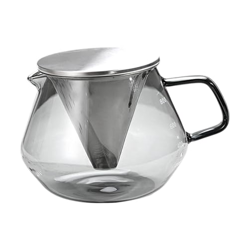 FytStycale Caffettiera pour-Over con Manico, Filtro Incluso, Ideale per Preparare Il caffè a Casa E in Ufficio, 800 Ml