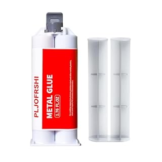 Metal Glue, Heavy Duty 2 Part Epoxy Weld Adhesive, High Strength Waterproof Repair Glue for Metal, Plastic, Ceramic, Fiberglass, Glass, Wood, Automotive, Plumbing, Construction Projects(1.76oz)