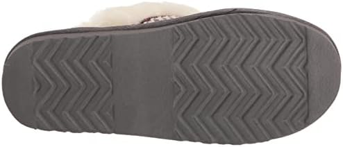 MUK LUKS Women's Dawn Suede Scuff Slipper, Frost Grey, 9 | Image 3