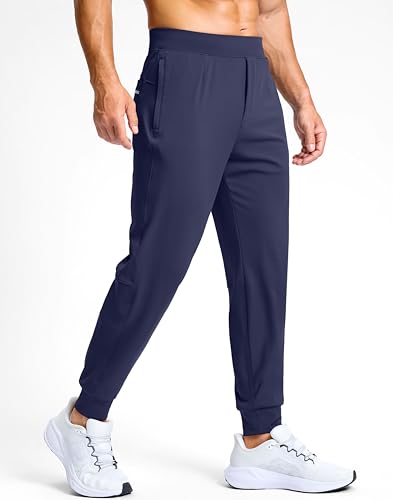Image of G Gradual Men's Golf Joggers Pants with Zipper Pockets Stretch Sweatpants Slim Fit Track Pants Joggers for Men Work Running