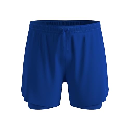Short de running hommes Odlo Zeroweight 2in1 bleu taille M