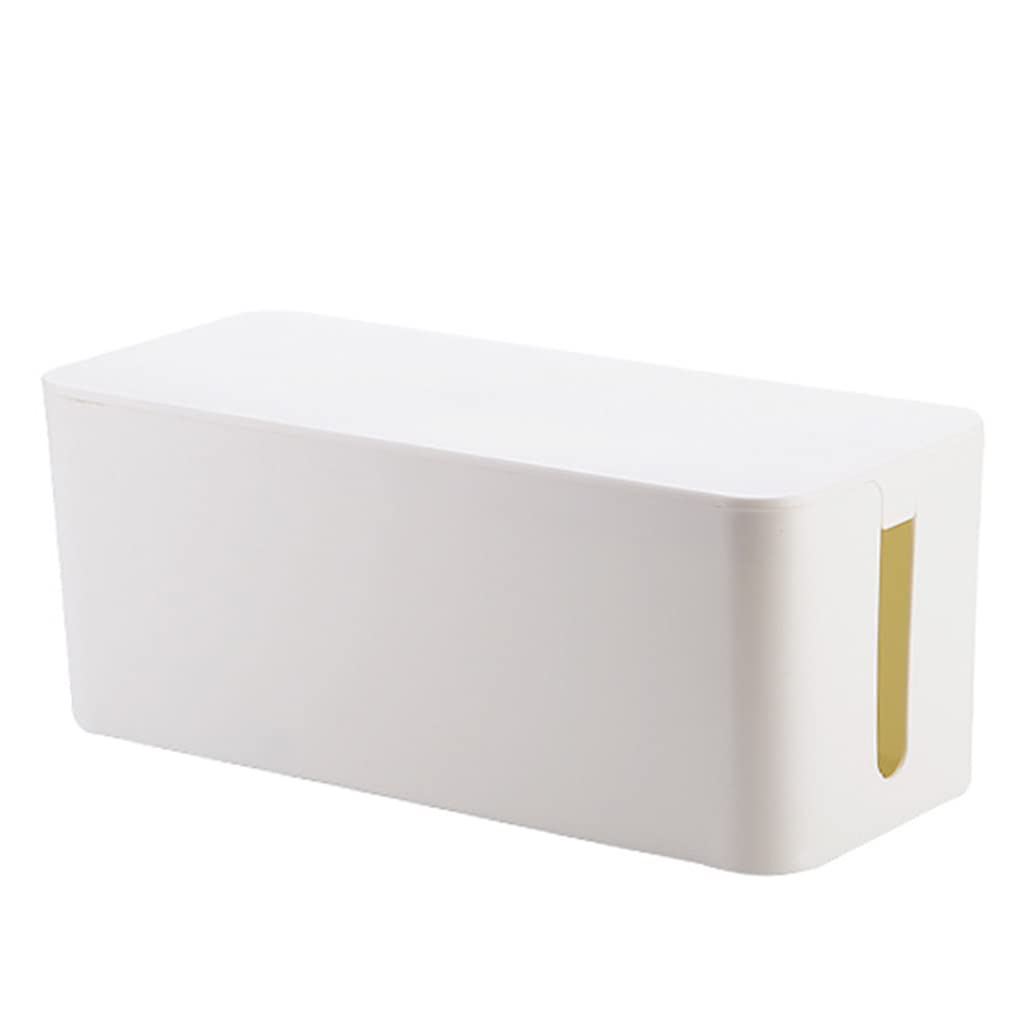 Buxuaaaa Practical Cord Organizer Box Large Capacity Wire Management for Case for Cable Charging Line Dustproof Cables Cable Management Case Large for Living Room Bedroom Kitchen