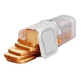 Panera Contenedor De Cocina Caja De Pan Dispensador para Sándwich Contenedor Almacenamiento con Tapa para Tostadas Papas Fritas para Mesa(White)