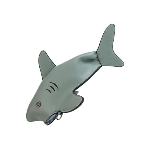 Sac à main original requin gris bleu avec sangle amovible pour femme