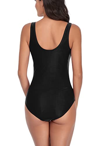 SUMMERSUNSHINE Umstands-Badeanzug, Einteiler, Bademode, vorne gekreuzt, Schwangerschaft, Badeanzug, Umstands-Bikini, Schwarze Streifen, M