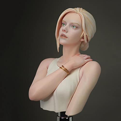 Figura modelo de busto mujer antigua 1:10 en resina miniatura 1