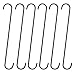 Garden Artisans 18 in Long Heavy Duty S Hook with 2 in Opening - 6 Pack (Black)