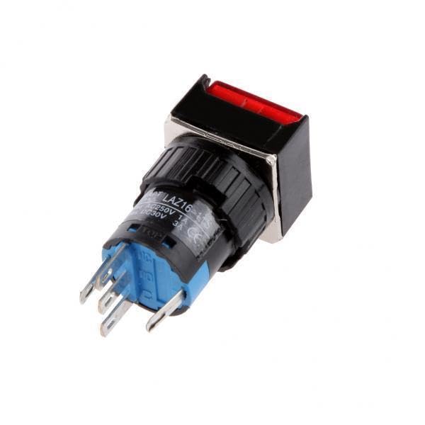 CALANDIS™ 4x5 Pin 12V 19 * 19mm LED Light Mini Reset Switch for Contactor Red | Pressure Switches | Switches | Connectors, Switches & Wire | Electrical & Test Equipment-image-14