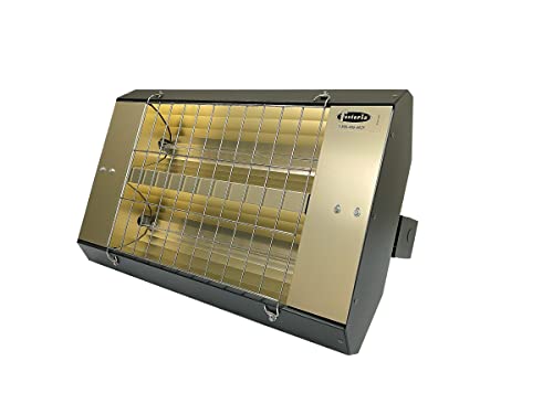 Exclusive Discount 90% Price TPI 22290TH480V Series TH MUL-T-Mount Electric Infrared Heater with 2 Clear Quartz Lamps, 90° Symmetrical, 3200 W, 480 V