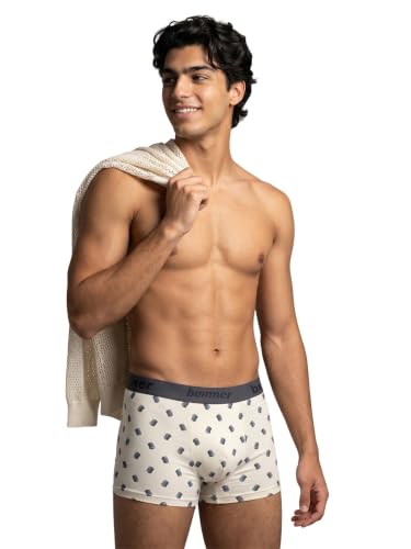 Image of Bummer Men's Premium Cotton Underwear | Fine Combed Cotton with Elastane for Stretch | Ultra Breathable Innerwear | Soft Fabric & No-Roll Waistband | Printed Trunks & Inner Combo for Men