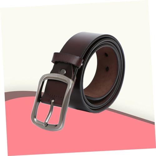 Men's Pin Buckle Belt Strap Cowhide Brown Cowboy Western Vintage Belts Jeans Men's Belt Waist Belt Leather Belt Belt Coffee2