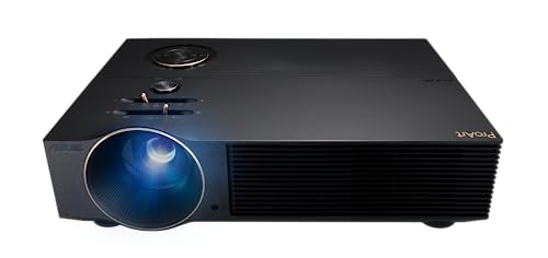 ASUS ProArt A1 LED-Projektor (Calman-verifiziert, mit ∆ E  2, 98% sRGB und Rec. 709, FHD (1920 x 1080), 3000 Lumen, HDMI, VGA, USB-A, Vier-Ecken- und 2D-Trapezkorrektur, 1,2-fachem Zoom)