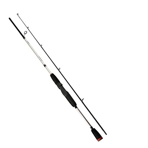 AKDSteel Fishing Rods 65 inch Lightweight Portable Casting Rods Fast Action Baitcasting Rods Casting Lure Fishing Tackle Carrying Up to 6kg Silver Straight Handle