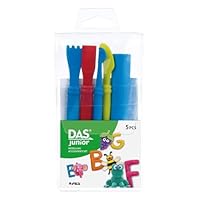DAS Junior Air-Hardening Modelling Clay Accessories Set, 5 Pieces, For Schools and Art Classes