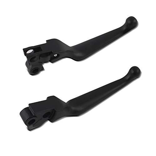 Manetas Freno Embrague Set Grip Compatible para Harley Davidson Road King Classic 98-07 Negro
