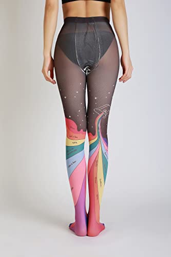 Image of Sahabowi Women Tights, Sheer High Waist Pantyhose, Vintage Control Top Stockings, Siwa 4