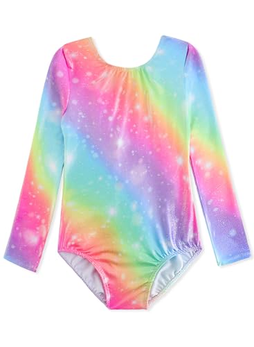 DAXIANG Long Sleeve Gymnastics Leotards for Girls Gymnastics Ballet Outfit Dance Leotard for Kids Girls Toddler 2-14 Years