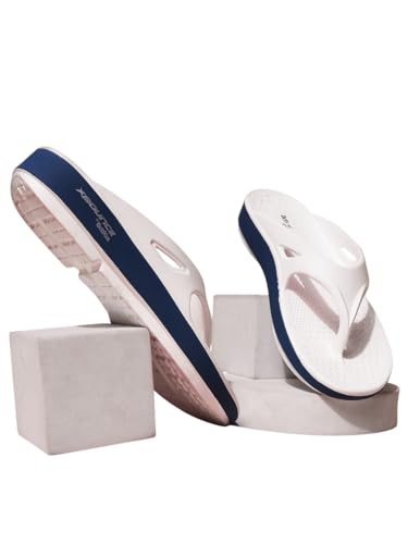 Action Men White Blue Slippers APTM0014WHBL07