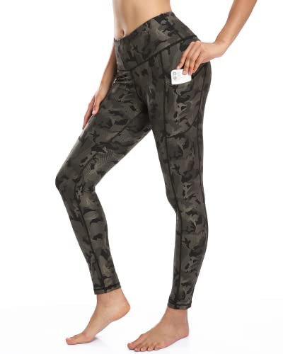 CAMBIVO Leggings Damen High Waist Camouflage, Golfhosen Sport...