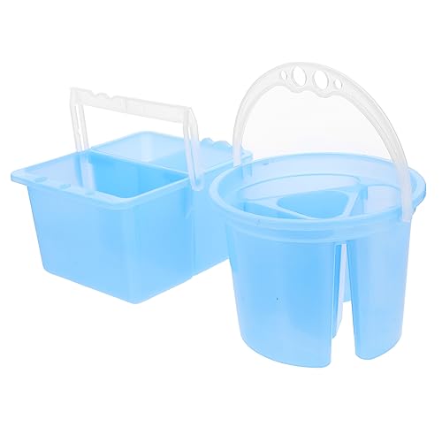 SEWACC Watercolor Brush Cleaning Set Rinse Bucket for Painting Artist Brush Holder Multi-use