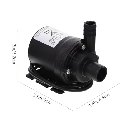 Image of balacoo Solar Booster Pump Micro Dc Submersible Water Pump for Small Pond Aquarium Water for Hydroponic System Brushless Motor 3.14 X 2.55 X 2.04 in