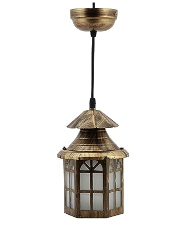 Image of GreyWings Antique Hanging Ceiling Pendant Light Lamp (Color Copper Antique) Pack of 4