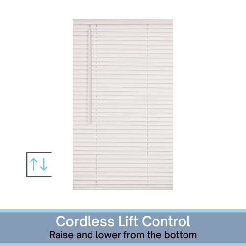Lotus & Windoware RLX3154AL 1 Inch Premium Vinyl Blind, Room Darkening, Cordless, 31 Inch Wide X 54 Inch Long, Alabaster thumb #1