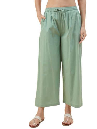 Image of Nermosa Women's Loose Cotton Relaxed Fit Palazzo