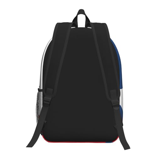 Sac à dos d'école EdWal drapeau République tchèque noir taille unique