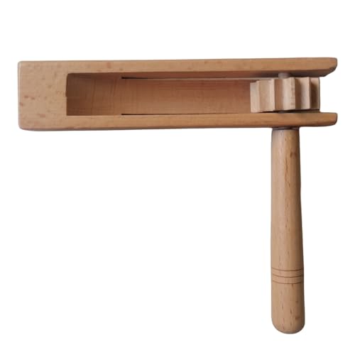 Wooden Ratchet Noise Makers – Traditional Mexican Matraca Rattle for Football Games & Party Celebrations | Single & Double Row Wooden Clacker for Sports Fans & Party Goers