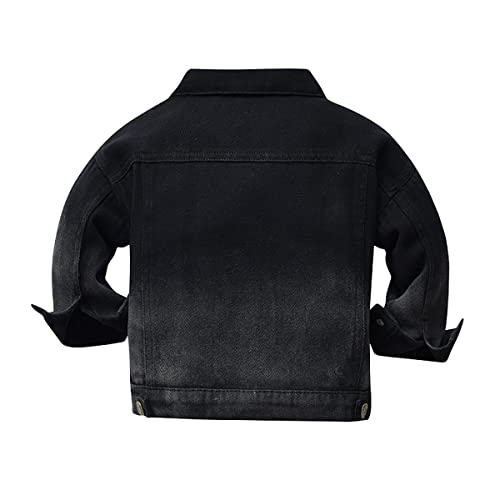 Toddler Baby Boys Girls Fall Clothes Thin Denim Jackets Kids Tie Dye Ripped Jeans Coats Button Down Outerwear2