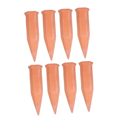Garneck 8pcs Automatic Watering Device Watering Tool Self Watering Spikes for Indoor Plants Automatic Indoor Plant Watering System Plant Watering Devices Stakes Ceramics Red