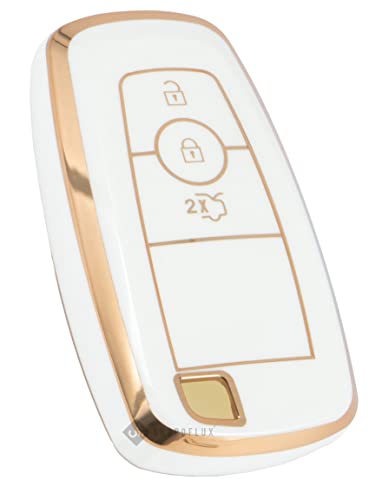 Image of Shopoflux TPU Key Cover Compatible with Endeavour | Figo | Aspire | Freestyle Titanium (White TPU Pack 1)